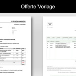 Offerte Vorlage (Word & Excel)