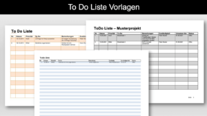 To Do Liste Vorlage (Word & Excel)
