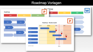 Roadmap Vorlage Word & Powerpoint Header