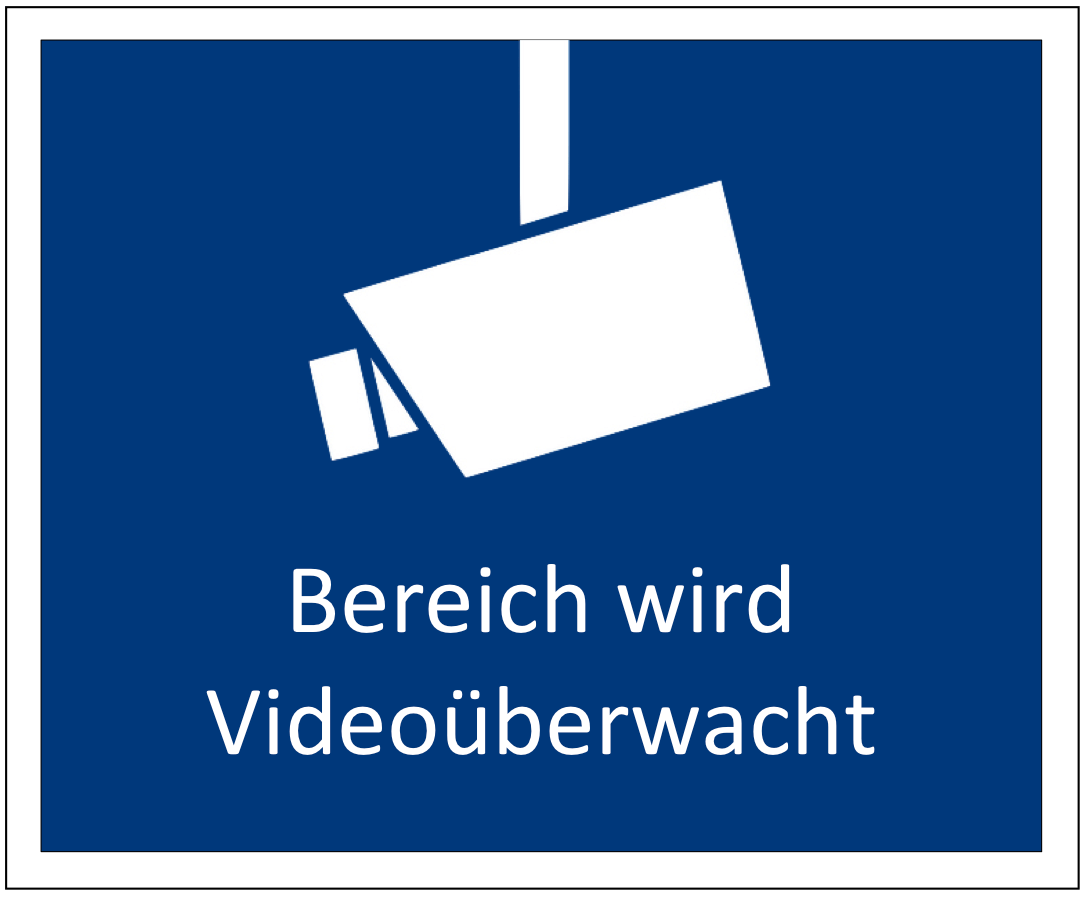 Videoüberwachung Schild ausdrucken