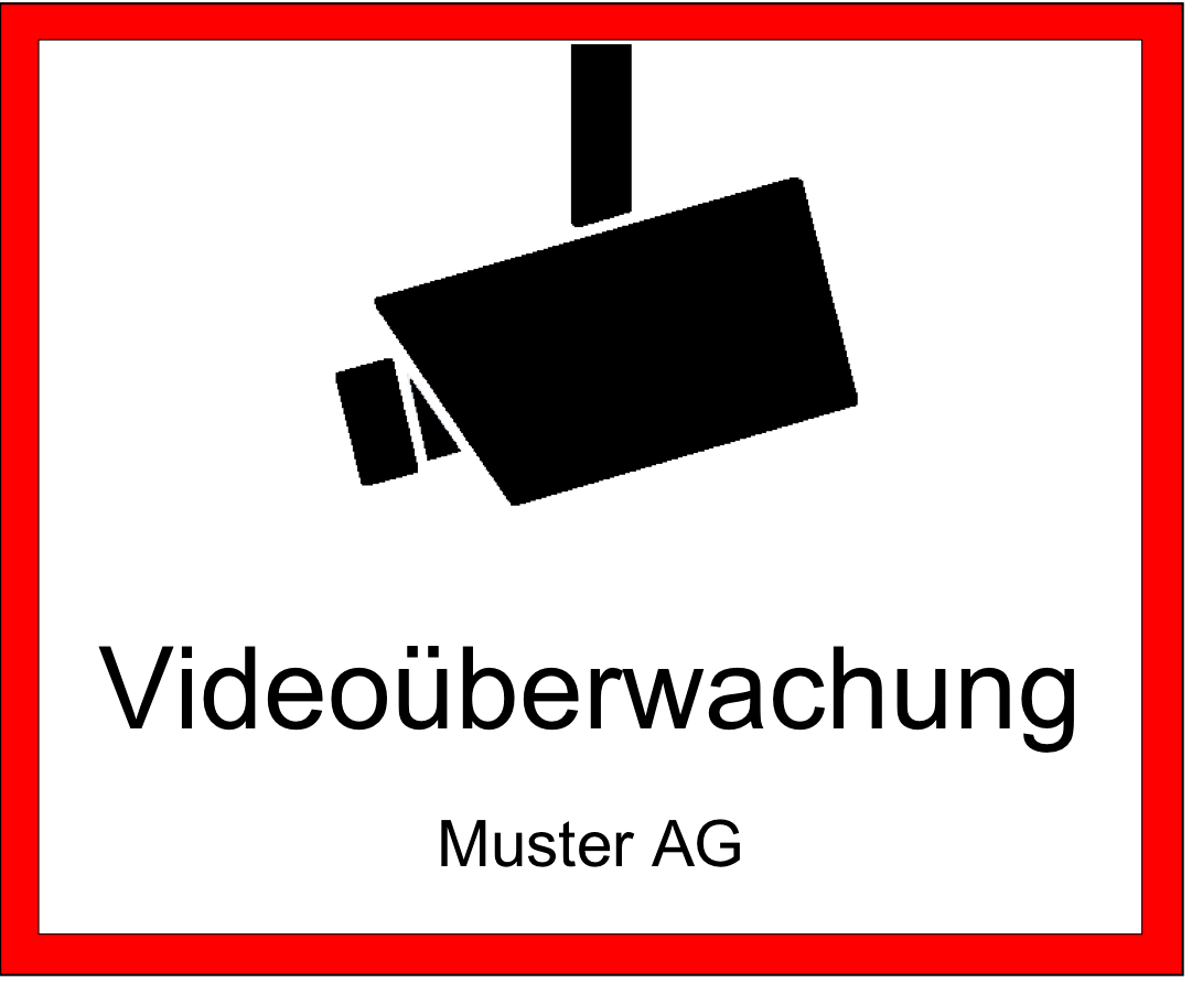 Videoüberwachung Schild Schweiz