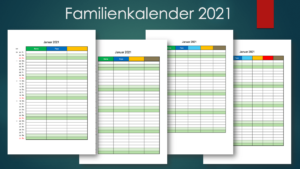 Familienkalender 2021 - Familienplaner