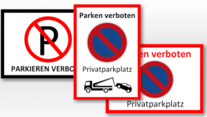 Parkverbot Schild zum Ausdrucken