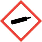Gefahrensymbole GAS UNTER DRUCK