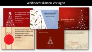 Weihnachtskarten kostenlos Vorlagen