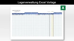 Lagerverwaltung Excel