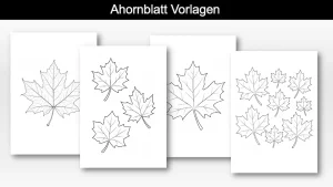 Ahornblatt Vorlage zum Ausdrucken